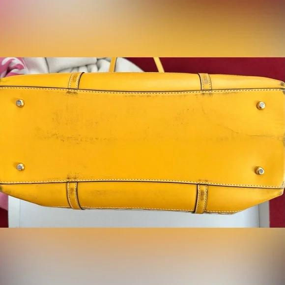 Tory Burch Perry Monogram Jacquard Triple-Compartment Tote in Goldfinch - Picture 3 of 9